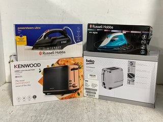 4 X KITCHEN & HOUSEHOLD APPLIANCES TO INCLUDE KENWOOD ABBEY LUX COLLECTION TOASTER: LOCATION - H13