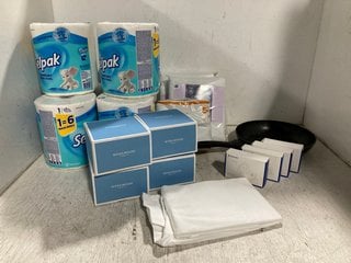 QTY OF HOUSEHOLD ITEMS TO INCLUDE SELPAK COMFORT PAPER TOWELS: LOCATION - H13