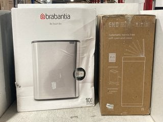 EKO MIRAGE X SENSOR BIN TO INCLUDE BRABANTIA BO TOUCH BIN: LOCATION - H12