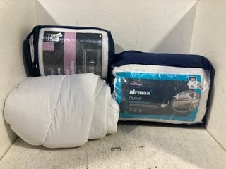 3 X BEDDING ITEMS TO INCLUDE SILENTNIGHT AIRMAX DUVET - KING: LOCATION - H11