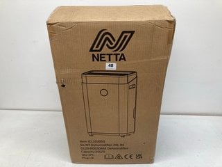 NETTA 20 LITRE DIGITAL CONTROL PANEL LOW ENERGY DEHUMIDIFIER - RRP £169: LOCATION - BOOTH