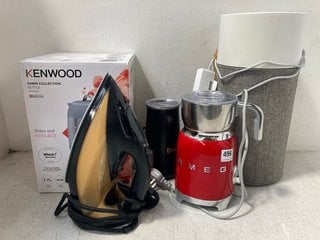 5 X ASSORTED HOUSEHOLD ITEMS TO INCLUDE KENWOOD DAWNN COLLECTION KETTLE IN STONE BLUE: LOCATION - H1