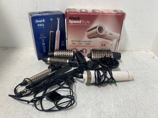 QTY OF ASSORTED BEAUTY ITEMS TO INCLUDE SHARK SPEEDSTYLE WET TO DRY HAIR STYLER: LOCATION - H1