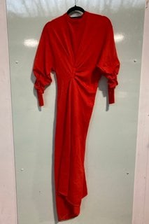 JOHN LEWIS 7 PARTNERS LADIES KNOT DRESS IN RED- UK SIZE 8 - RRP £199.00: LOCATION - G2