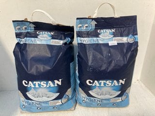 2 X CATSAN HYGIENE PLUS 20L CAT LITTER - BBE: 01/03/2029: LOCATION - G7