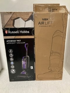 VAX AIR LIFT STEERABLE PET VACUUM CLEANER TO INCLUDE RUSSELL HOBBS ATHENA 2 UPRIGHT VACUUM CLEANER: LOCATION - G7