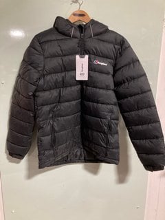 BERGHAUS CHILDRENS TECH V2 JACKET IN BLACK- SIZE 14-15 YRS : RRP £90.00: LOCATION - G8