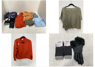 QTY OF ASSORTED JOHN LEWIS & PARTNERS LADIES CLOTHING IN VARIOUS SIZES TO INCLUDE CASHMERE CARDIGAN IN RUST- UK SIZE 12: LOCATION - G8