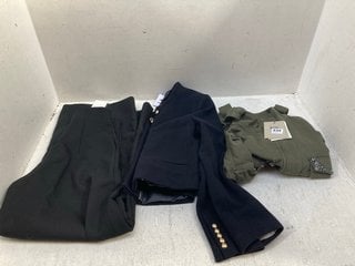 3 X ASSORTED JOHN LEWIS & PARTNERS LADIES CLOTHING IN VARIOUS SIZES TO INCLUDE AND/ORDALLAS EMBROIDERED SHACKET IN KHAKI- UK SIZE 16 : RRP £99.00: LOCATION - G9