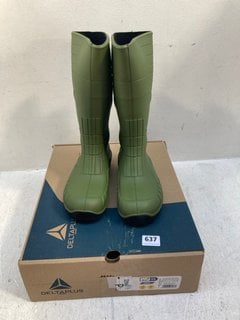 DELTAPLUS SAFETY BOOTS IN GREEN - UK SIZE 4: LOCATION - G9