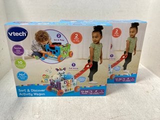 2 X VTECH SORT & DISCOVER ACTIVITY WAGONS: LOCATION - G10