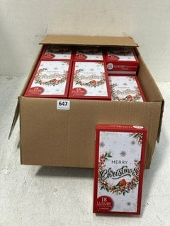 QTY OF 18 PACK LUXURY CHRISTMAS CARDS: LOCATION - G10