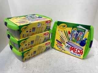 4 X CRAYOLA MEGA ACTIVITY TUBS: LOCATION - G12