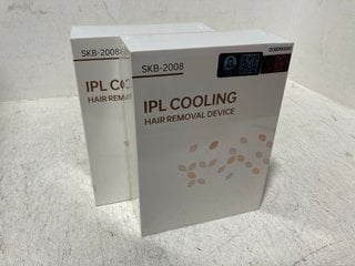 2 X SKB-2008 IPL COOLING HAIR REMOVAL DEVICES- COMBINED RRP £136.98: LOCATION - G13