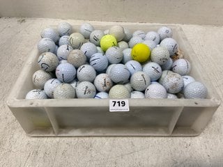 QTY OF ASSORTED GOLF BALLS: LOCATION - G14