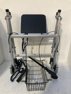 DAYS LIGHTWEIGHT ALUMINIUM ROLLATOR IN SILVER/GREY: LOCATION - F17