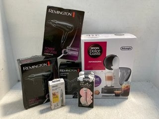 QTY OF ASSORTED ELECTRICAL ITEMS TO INCLUDE REMINGTON POWER DRY 2000 HAIR DRYER IN BLACK: LOCATION - F14