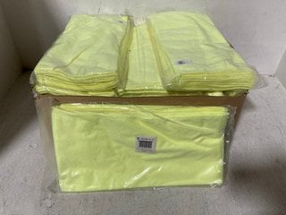 QTY OF DCS MICROFIBRE CLOTHS IN YELLOW: LOCATION - F13