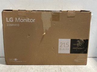 LG 21 INCH AMD FREESYNC MONITOR - MODEL: 22MR410: LOCATION - F11