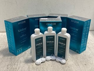 5 X BOXES OF AVIZOR UNICA SENSITIVE WITH HYALURONIC ACID CONTACT LENS CLEANER - COMBINED RRP £134.95: LOCATION - F9