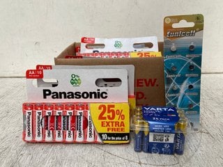 QTY OF ASSORTED BATTERIES TO INCLUDE QTY OF PANASONIC AA BATTERIES: LOCATION - F6