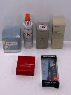 6 X ASSORTED COSMETIC ITEMS TO INCLUDE KERASTASE PARIS NUTRITIVE DETANGLING BLOW DRY MIST TO INCLUDE GIRL OF NOW ELIE SAAB 30ML EAU DE PARFUM: LOCATION - TABLE 3