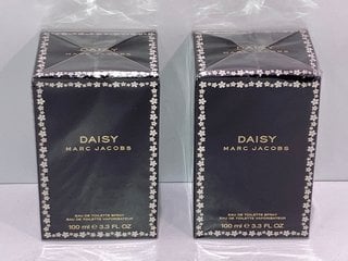 2 X MARC JACOBS DAISY 100ML EAU DE TOILETTE - COMBINED RRP £200: LOCATION - TABLE 1