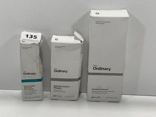 3 X ASSORTED THE ORDINARY ITEMS TO INCLUDE THE ORDINARY SALICYLIC ACID 2% MASQUE: LOCATION - TABLE 3