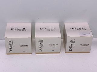 3 X DR KINSELLA 50ML CBD SKIN FACE CREAM - COMBINED RRP £155: LOCATION - TABLE 4