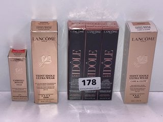 6 X ASSORTED LANCOME PARIS BEAUTY ITEMS TO INCLUDE LANCOME PARIS IDOLE LASH LIFTING VOLUMIZING MASCARA - COMBINED RRP £190: LOCATION - TABLE 4