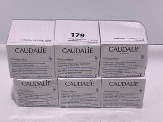 6 X CAUDALIE VINOPERFECT DARK SPOT CORRECTING GLYCOLIC NIGHT CREAM - COMBINED RRP £234: LOCATION - TABLE 4