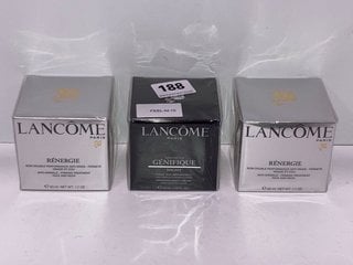 2 X LANCOME PARIS RENERGIE DAY CREAM TO INCLUDE LANCOME PARIS ADVANCED GENIFIQUE NIGHT CREAM - COMBINED RRP £242: LOCATION - TABLE 4