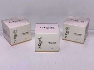 3 X DR KINSELLA 50ML CBD SKIN FACE CREAM - COMBINED RRP £155: LOCATION - TABLE 5