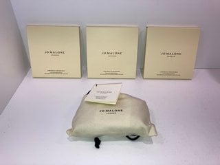 3 X JO MALONE LONDON LIME BASIL & MANDARIN CAR DIFFUSER REFILL TO INCLUDE JO MALONE LONDON SENSUOUS & OPULENT MINI LUXURIES TRIO - COMBINED RRP £126: LOCATION - TABLE 1