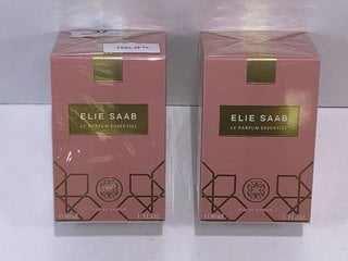 2 X ELIE SAAB 90ML LE PARFUM ESSENTIEL EAU DE PARFUM - RRP £176: LOCATION - TABLE 1