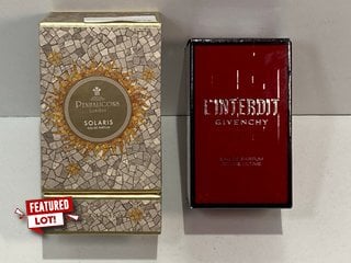 GIVENCHY L'INTERDIT EAU DE PARFUM ROUGE 35ML TO INCLUDE PENHALIGONS SOLARIS 30ML EAU DE PARFUM - COMBINED RRP £154: LOCATION - TABLE 1