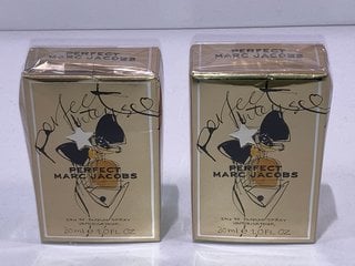 2 X MARC JACOBS PERFECT 30ML EAU DE PARFUM - COMBINED RRP £126: LOCATION - TABLE 2