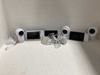 3 X ASSORTED BABY MONITORS TO INCLUDE HUBBLE NURSERY PAL DELUXE VIDEO BABY MONITOR: LOCATION - AR1