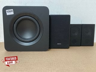 SAMSUNG PS-WB85D ACTIVE SUBWOOFER WITH 3 X WALL MOUNTED SPEAKERS: LOCATION - AR4