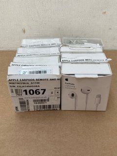 8 X APPLE WIRED EARPODS: LOCATION - AR4