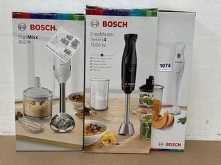 3 X ASSORTED BOSCH HAND BLENDERS: LOCATION - AR5