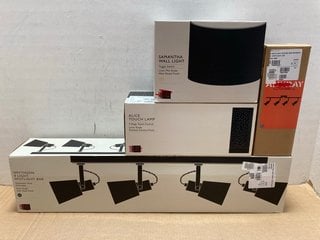 4 X ASSORTED JOHN LEWIS & PARTNERS LIGHTS TO INCLUDE SAMANTHA WALL LIGHT: LOCATION - AR6