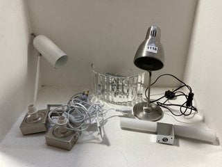 6 X ASSORTED JOHN LEWIS & PARTNERS LIGHTS TO INCLUDE CHARTER WALL LIGHT IN WHITE: LOCATION - AR7