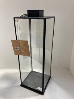 NKUKU MEDIUM SIA LANTERN IN ANTIQUE BLACK: LOCATION - AR9