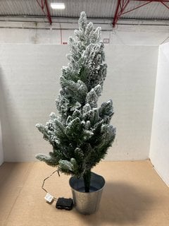 JOHN LEWIS & PARTNERS PRE-LIT SNOWY CHRISTMAS TREE: LOCATION - AR12