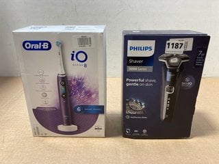 PHILIPS 5000 SERIES MENS SHAVER TO ALSO INCLUDE ORAL-B SERIES 8 ELECTRIC TOOTHBRUSH: LOCATION - AR13