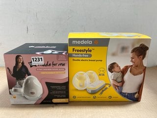 TOMMEE TIPPEE MADE FOR ME IN-BRA WEARABLE BREAST PUMP TO ALSO INCLUDE MEDELA FREESTYLE HANDS FREE DOUBLE ELECTRIC BREAST PUMP: LOCATION - AR16