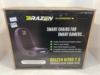 BRAZEN NITRO 2.0 SURROUND SOUND GAMING CHAIR - RRP £124.99: LOCATION - BR8