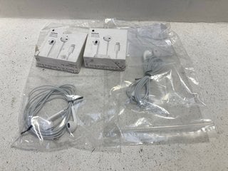 4 X APPLE EARPODS WIRED EARPHONES: LOCATION - B4T