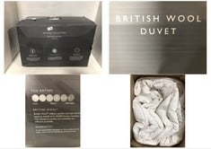 JOHN LEWIS NATURAL COLLECTION BRITISH WOOL DUVET SUPER KING SIZE MID WARMTH 6-9TOG RRP- Â£135